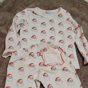 Santa Claus Print Kids Pajama Set